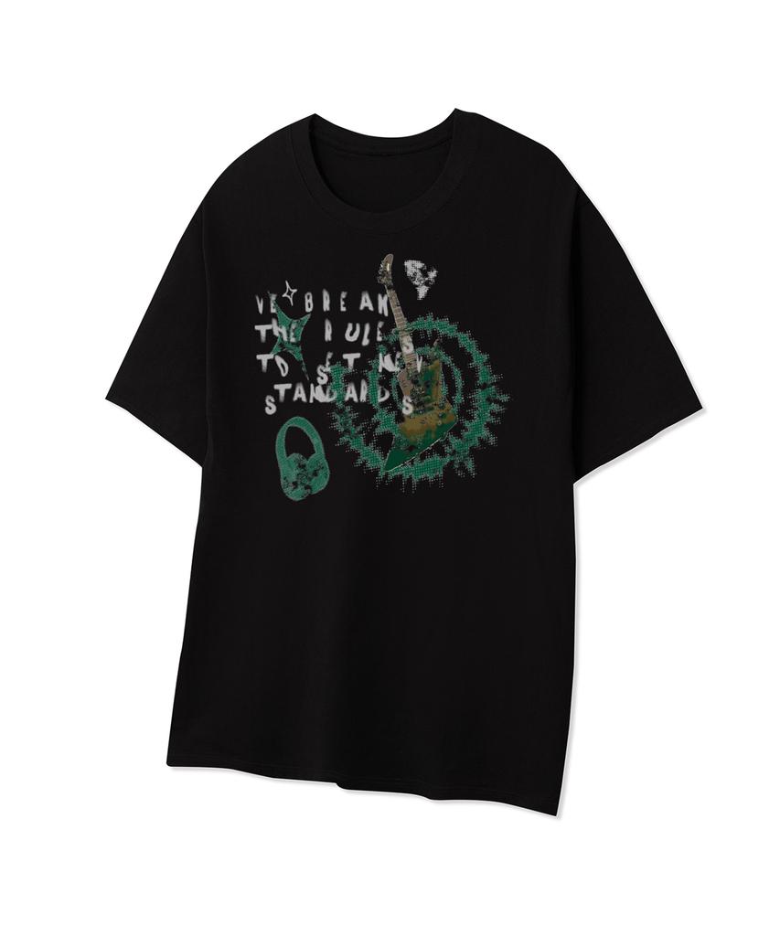 STANDARDERROR 87-Stan319 Electric Garage Crack Solid Short Sleeve T-Shirt (2 Colors)