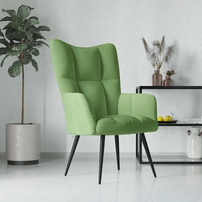 VidaXL Chaise de Relaxation Fauteuil de Détente Siège de Relaxation Chaise de Détente Salon Salle de Séjour Intérieur Vert 328076