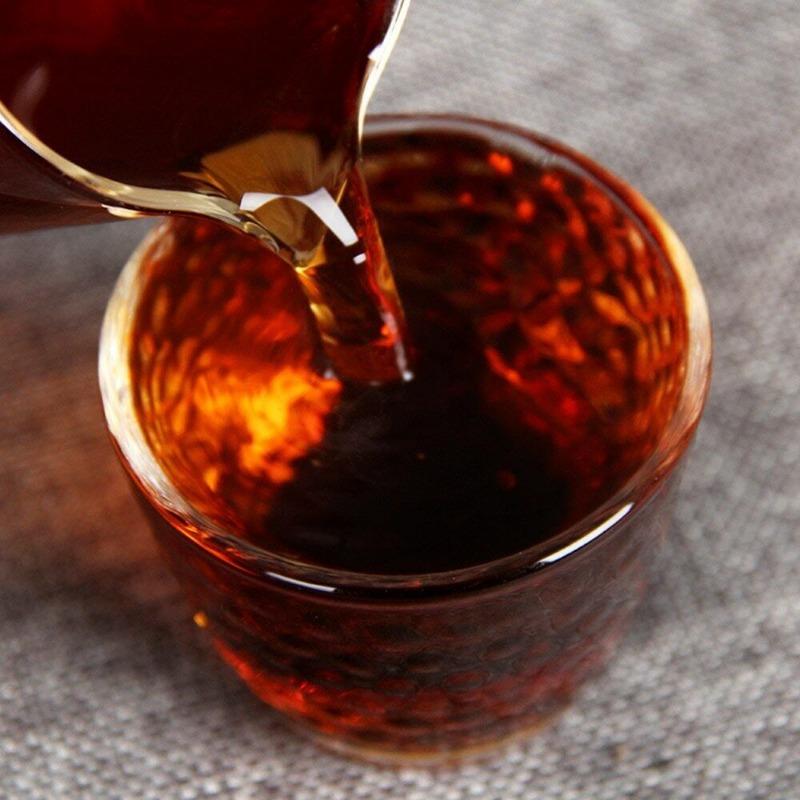 2003 Исландский чай Tribute Чай Пуэр Китайский чай Старое дерево Золотой бутон Шу Пу — фото 4