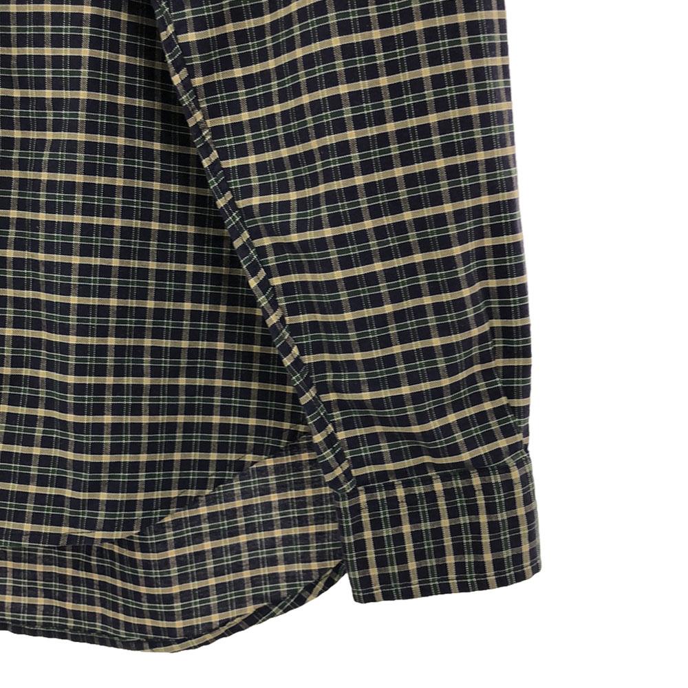 Polo by Ralph Lauren 80s Vintage Boys' Size Green Tag Made in USA Check Pattern Long sleeve Button down shirt Men's Used