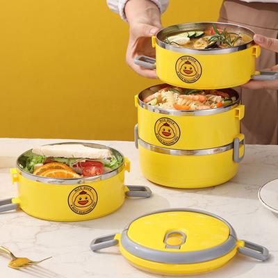 Lunchbox, hitzebeständig, stapelbar, großes Fassungsvermögen, leicht zu transportieren, multifunktional, versiegelt, mit zusammenklappbarem Deckel