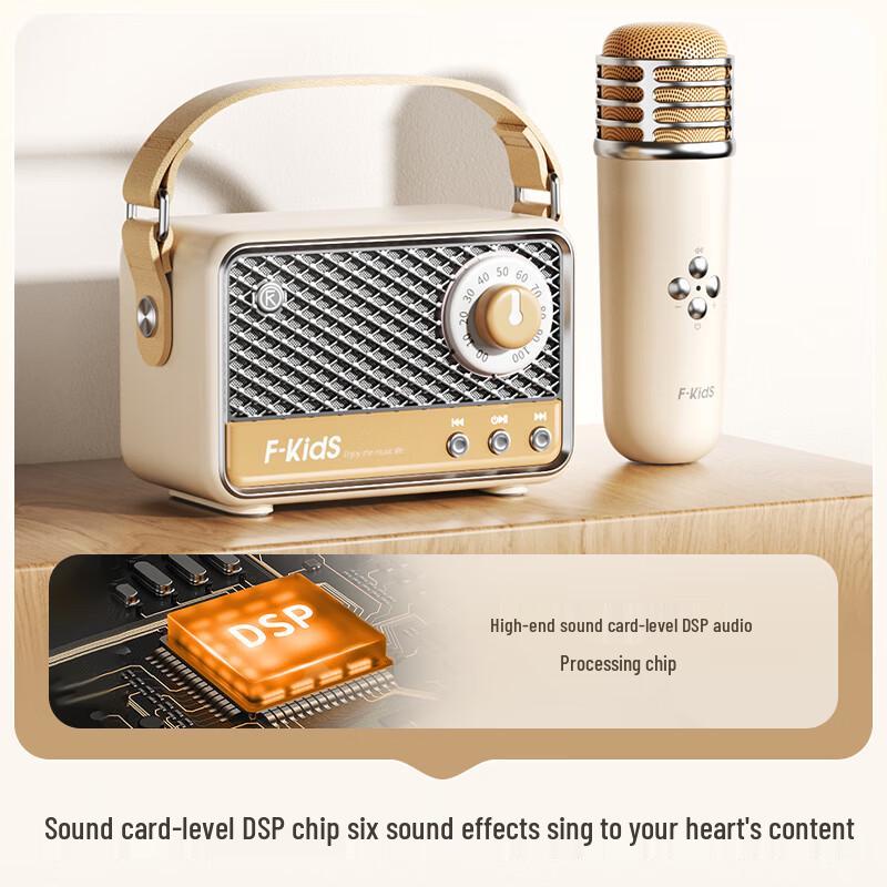 iKF M5 Portable Wireless KTV Microphone & Bluetooth Speaker CN plug (adapter included)