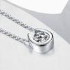 U-type Horseshoe Pendant Moissanite Necklace Certified 1CT D-Color VVS1 Lab Diamond 925 Silver Chain For Women Jewelry