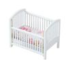 1:12 Baby Crib DIY Fitments Dollhouse Furniture Model Dollhouse Baby Bed  Bedroom Model Decor Toy