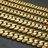 22mm Iced Out Cuban Link Chain Necklace 18K Gold Plated Solid Copper Miami Hip Hop Jewelry With Certificate