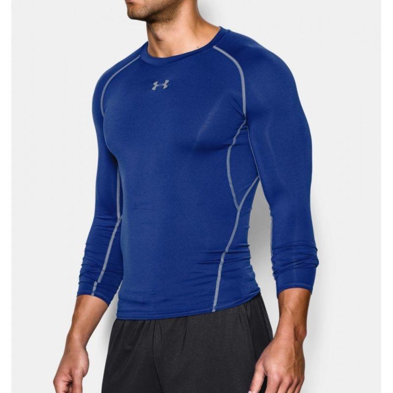 Under Armour Long Sleeve Training Compression Shirt Men Tops Blue 1257471-400