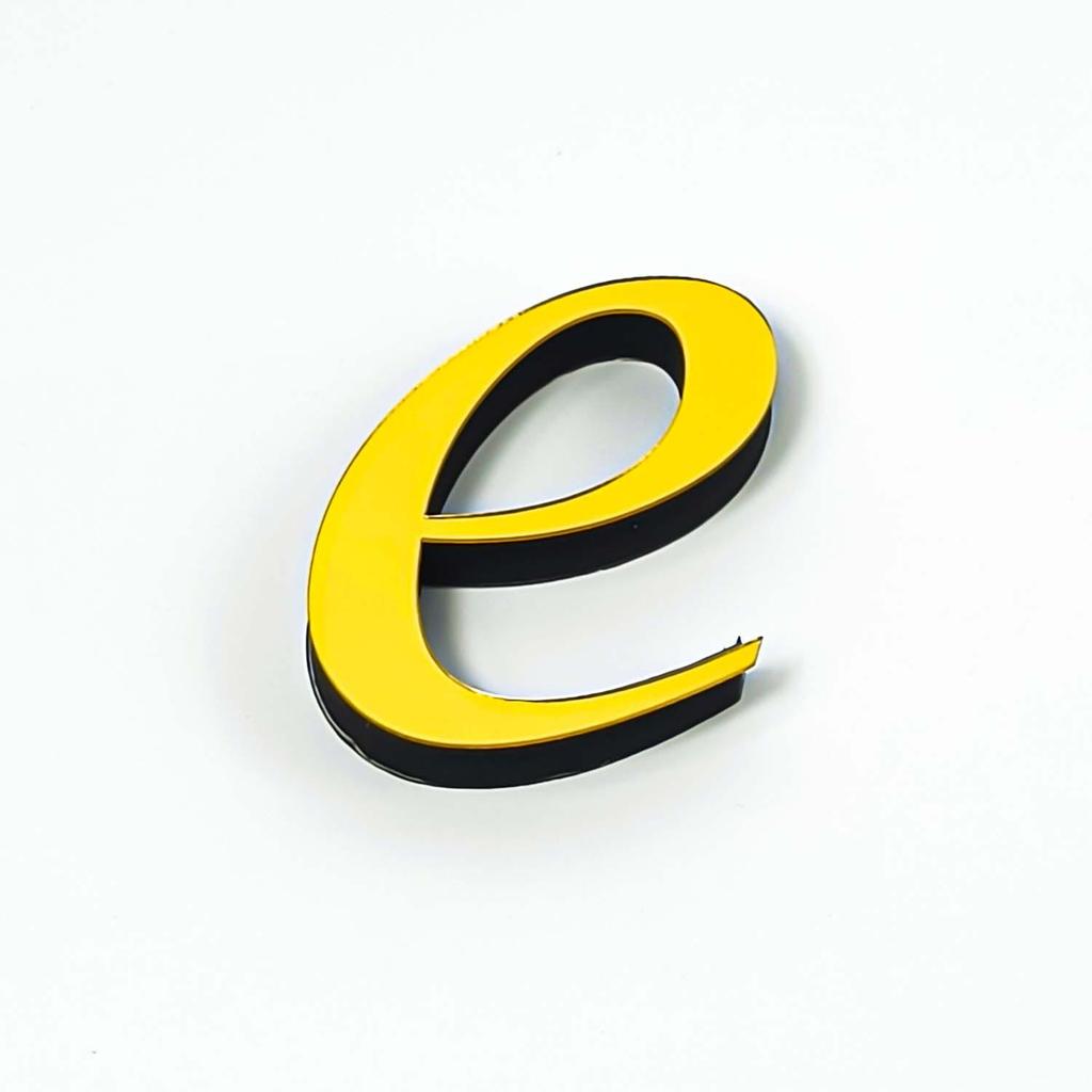 Lowercase A-Z English Mirror Wall Stickers - DIY Decorative Self-Adhesive Décor for Home & Bedroom