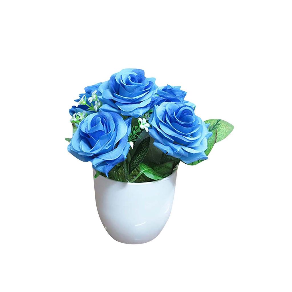 Simulace zelených rostlin v květináčích, ozdoby do květináčů, kombinace rostlin, vnitřní stolní ozdoby, simulace umělých květin, rostlin, bonsaje