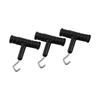 10 Pcs ABS Fishing Baiting Rig Tool Stainless Steel T Shape Handle Hook Fishing Baiting Rig Tool Fishing Knot Puller
