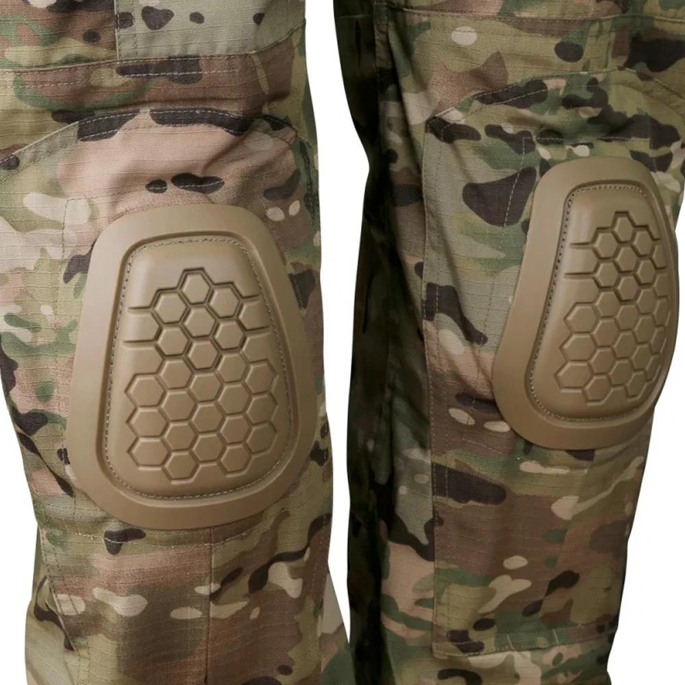 4Pcs/Set Military Tactical Knee Elbow Pad Set Airsoft Knee Elbow Protective Pads Combat Paintball Skate Sports Safety Guard Gear