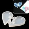 1pcs UV Resin Beautiful Jewelry Liquid Silicone Mold Love Heart Resin Charms Pendant Molds for DIY Decorate Making Jewelry