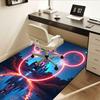 3D Printed Mickey Mouse,Castle,Fireworks Anti-Slip Rug - Machine Washable Office Rug for Living Room, Bedroom, Office - Multiple Sizes