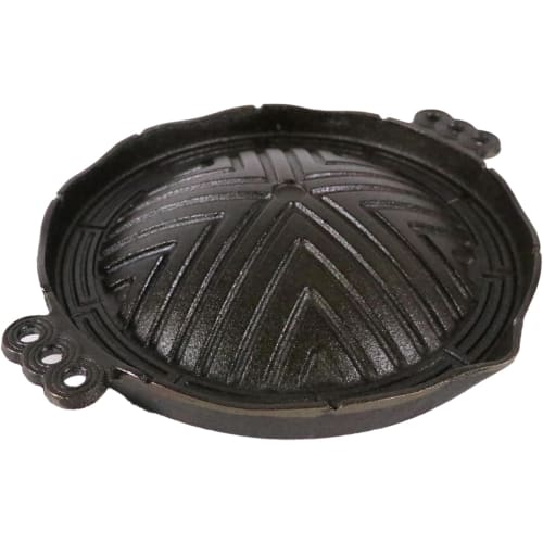 TENPOS Chubu Corporation Tokiwa Iron Genghis Khan Pot, 29cm, Round (No Holes), CR-17