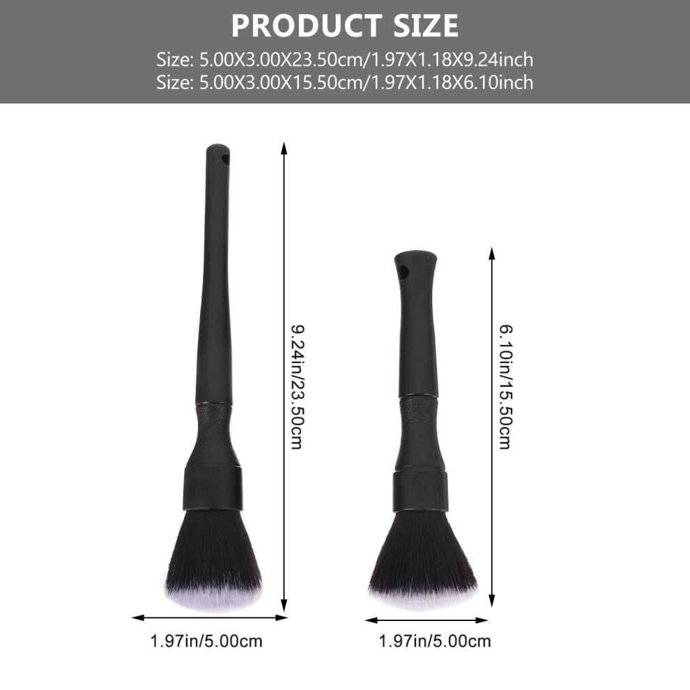 2Pcs Super Fine Detailing Brushes For Car Interior And Dash Dusting