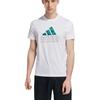 adidas T Shirts Men's White Crew Neck Moderate JE3201