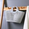 Multifunctional Shower Basket Drainable Bath Basket Portable Hollow Out Storage Basket