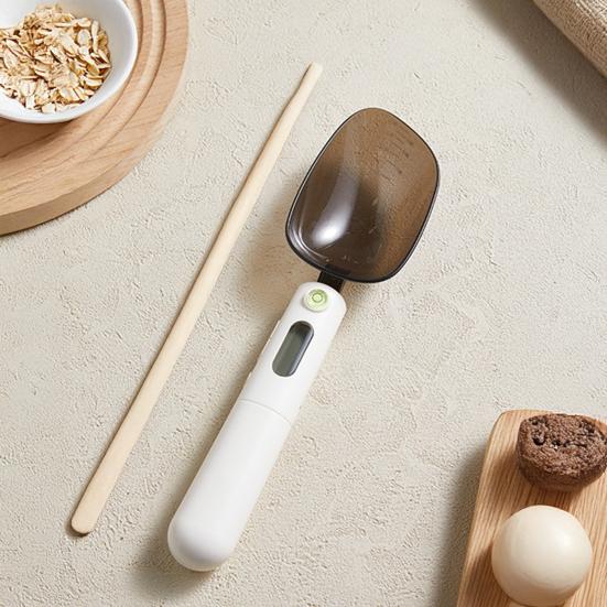 Digital Measuring Spoon Electronic Measuring Scoop Scale 500g/0.1g High Precision Small Kitchen Weighing Cup with LCD Display for Cooking Baking