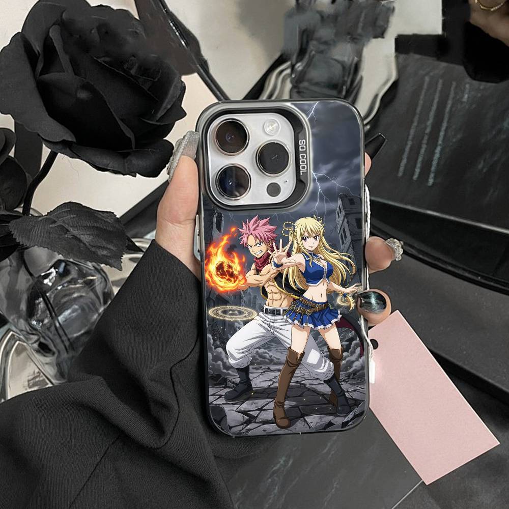 ANIME P-FAIRY TAIL Handyhülle Für iPhone 17,16,15,14,13,12,Pro MAX Weiß Matt Stoßfeste Hülle