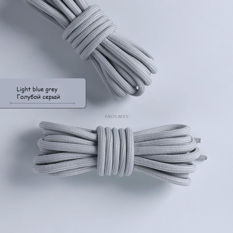 1pair Round Shoelaces Polyester Solid Classic For Yezy Sports Boot Bold Shoeslace Sneaker Shoe Laces Shoes Strings