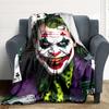 1pc Joker Flannel Throw Blanket - HD Printed Lightweight Soft Warm All-Season Blanket for Sofa, Bed, Travel, Camping 142