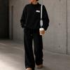 Women's Stylish Casual Long Sleeve Color 2 Piece Sweatsuit Set for Everyday Wear