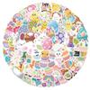 Easter Bunny Sticker Set: 50 Waterproof Decals for Phone, Water Bottle, Car - Creative Decor for Students