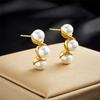 Stainless Steel Geometric Luxury Crystal Earrings For Women Girl New Waterproof Earrings Ear Jewelry Gift