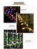LED Solar Tube String Lights, Outdoor Waterproof Copper Wire, Soft Light Strip for Courtyard Decoration