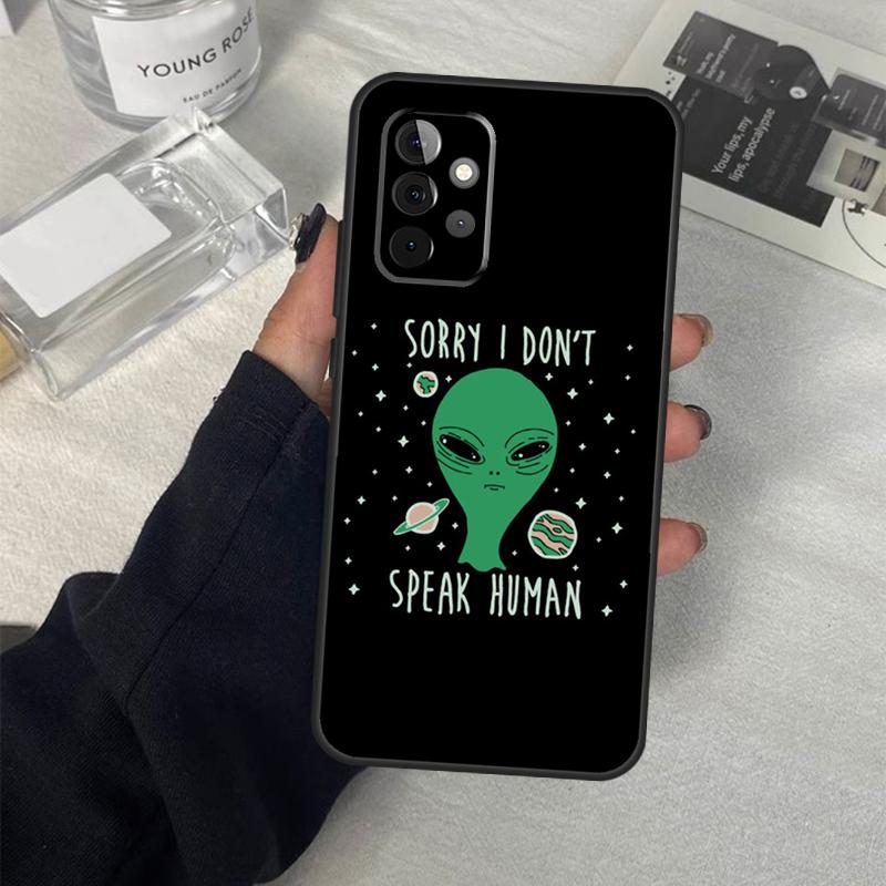 Cartoon Space Alien UFO Case For Samsung Galaxy A56 A36 A16 A33 A13 A23 A52 A32 A12 A54 A34 A14 A53 A15 A35 A55 A17