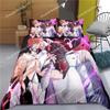 Indecor Genshin Impact Keqing Duvet Cover Pillowcase Bedding Set Single Twin Full Size for Kids Adults Bedroom Decor