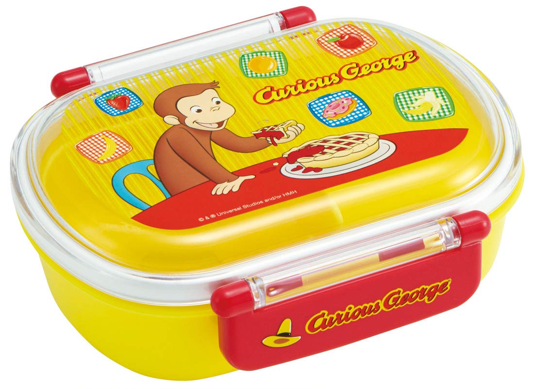 Skater Antibacterial Lunch Curious George Made in Children s Box, 360ml, Design, Japan, QAF2BAAG-A