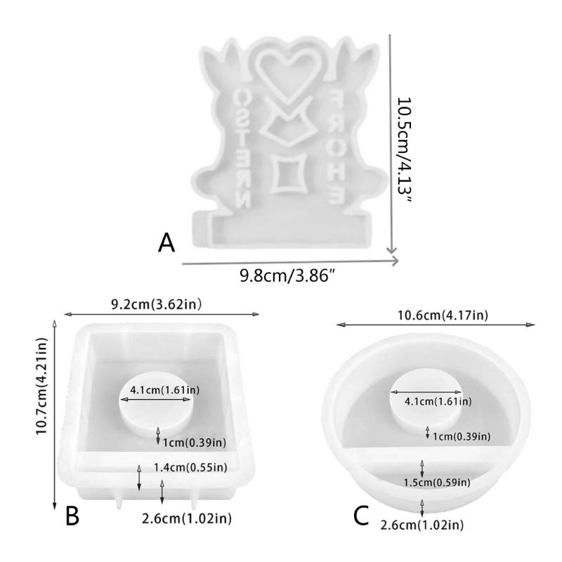 Easter Theme Candle Holder Molds with Base for Making Easter Decorations Candle Holder Tealight Holder