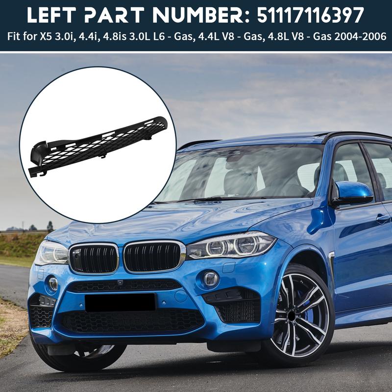Front Lower Bumper Grille Inlet Grill Replacement For BMW X5 E53 2004-2006