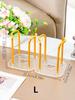 New Hollowed Out Hear Disposable Paper Cup Holder Water Cups Dispenser Stand Acrylic Cup Storage Display Rack Coffee Cup Holder