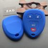 ZAD Silicone rubber car key cover case shell For GMC Yukon for Buick Enclave Saturn Chevy Tahoe Traverse Suburban 4 buttons key