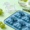 Köpek Buz Kalıbı Esnek Silikon Kalıp BPA İçermez Tekrar Kullanılabilir Buz Yapıcı Viski Kokteyller Kahve İçecekleri İçin Kolay Çıkarılabilir Bulaşık Makinesinde Yıkanabilir Mutfak Gereçleri