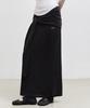 Nigaennikol Wrap Tie Long Skirt_Black