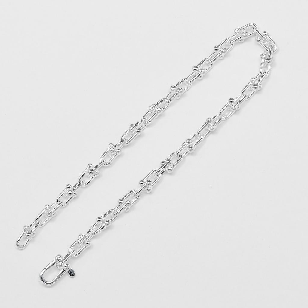 TIFFANY&Co. Hardware Microlink Armband Handgelenkgröße 6,7" Silber 925 7,29g Damen Gebraucht