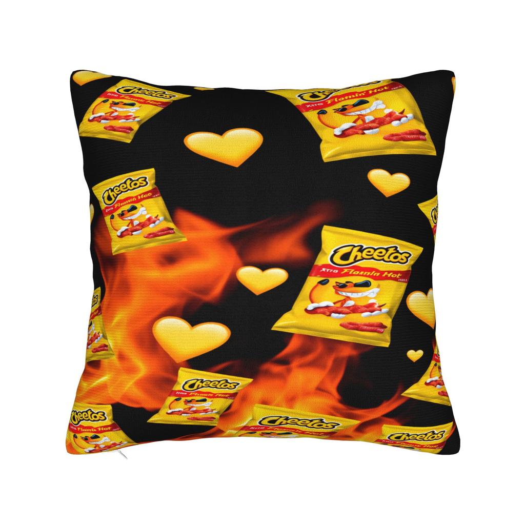 Cheetos Hot Snack Cartoon Chester Pillowcases Retro Trendy Pillow Case For Sofa Home Decoration Soft Pillow Cover