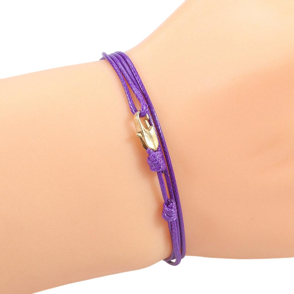 Adjustable Braided Waxed Cord Bracelet Vintage Inspired Design With Copper Clasp Jewelry For Women Men Daily Wear