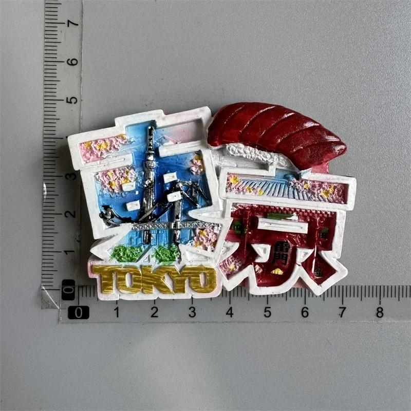 Japan Fridge Magnets Mount Fuji Tokyo Kyoto Tourist Souvenir Craft Gifts Resin Magnetic Refrigerator Sticker Home Decoration