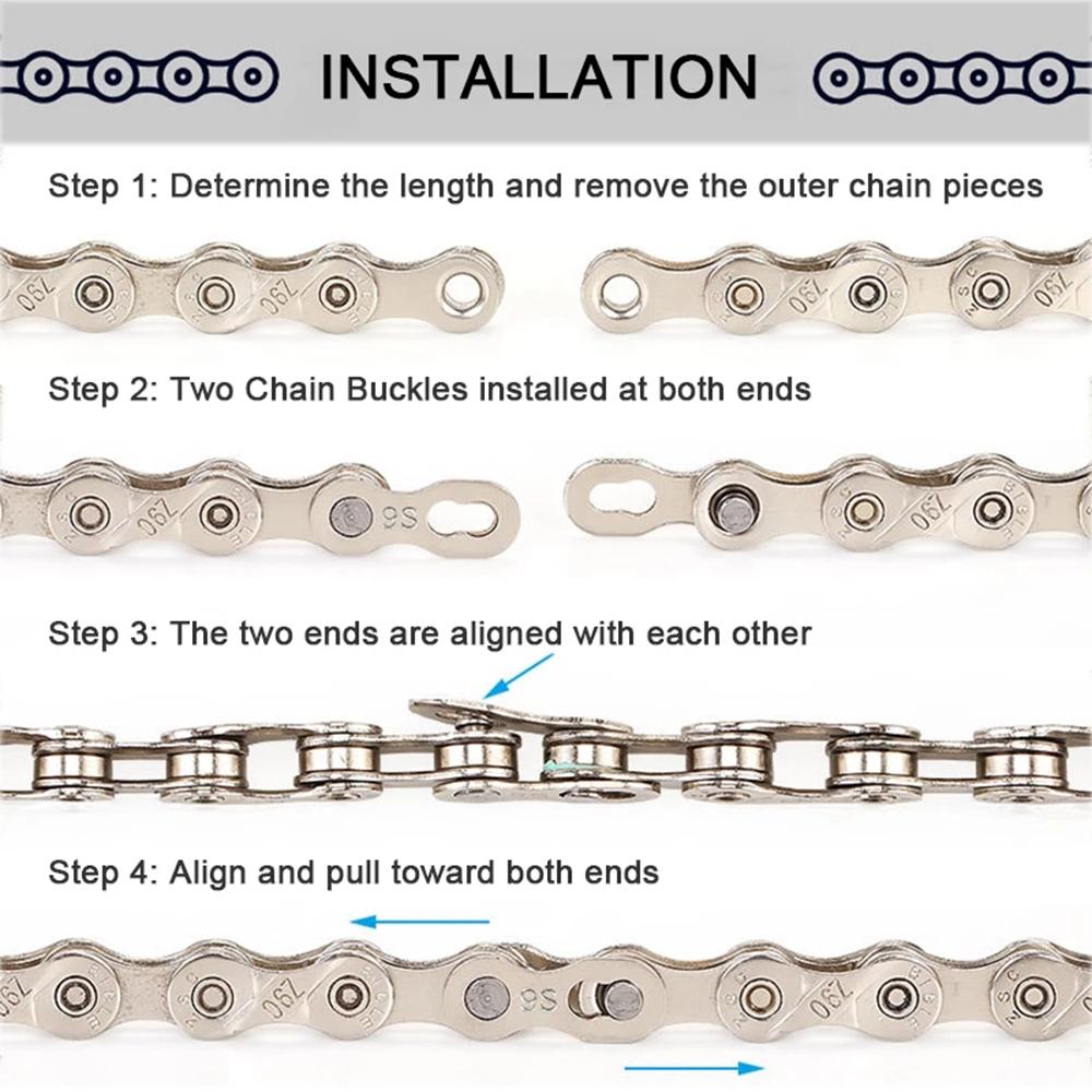 Magic Buttons Missing Link Bicycle Chain Buckle Bike Chain Link 6/7/8/9/10/11/12 Speed Connector