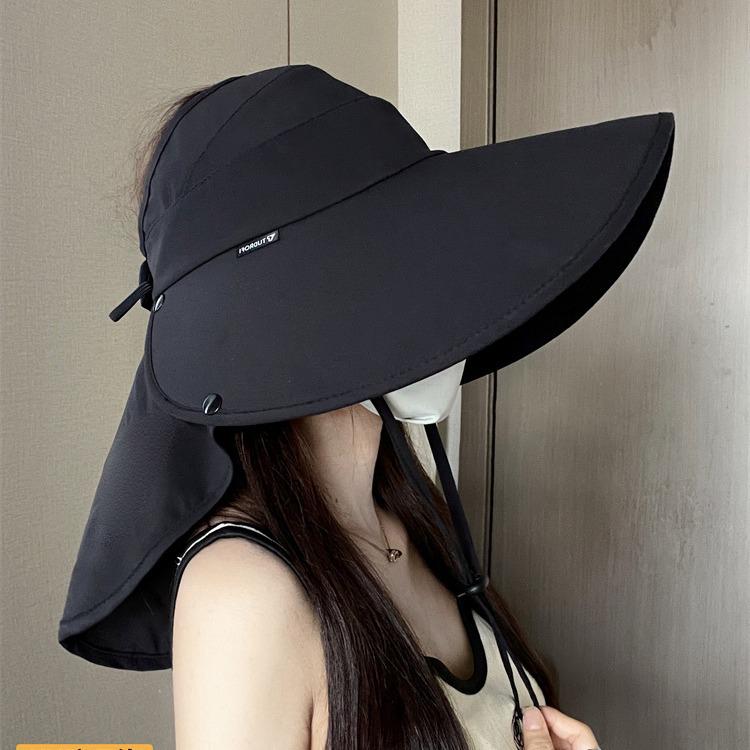 

Women s UV Protection Wide Brim Topless Sun Hat for Outdoor Cycling and Fishing, with Face and Neck Coverage. One Size (54-59cm) світло-сірий колір
