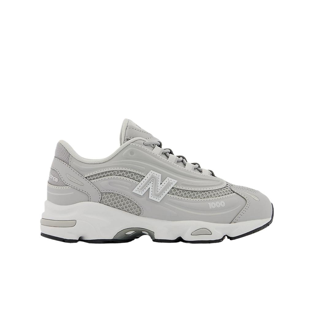 New Balance 1000 Mesh Sports Comfortable Simple Casual Shock Absorption Running Shoes Kids Running Shoes Gray White PV1000EK