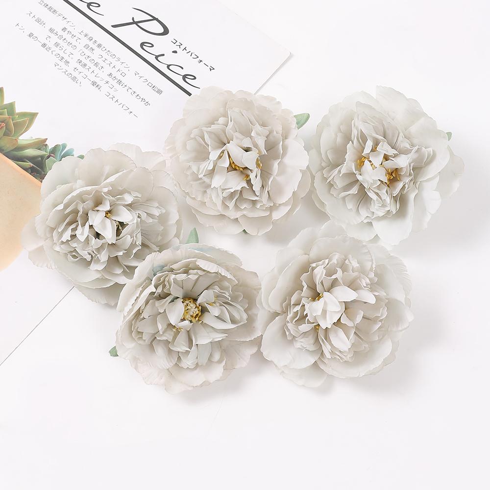 

3/5 шт. Искусственные головки роз, Искусственные цветы, Украшение дома, комнаты, сада, Свадебный декор, DIY, Венок, Аксессуары для подарочной коробки 3Pcs серый