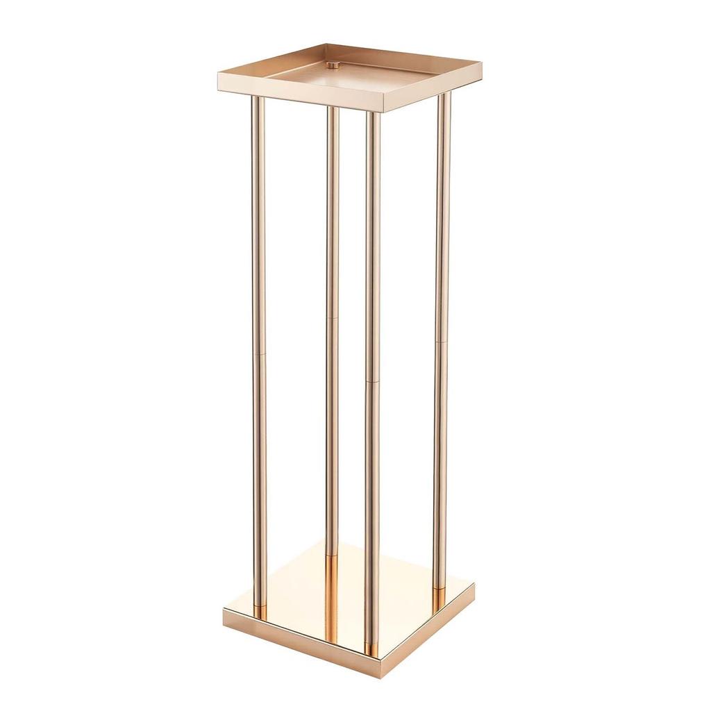 Wedding Flower Stand, 10PCS 60cm Column Flower Stand, Floral Stands with Metal Laminate, Cylindrical Cubic Floral Display Rack for Wedding, Party,
