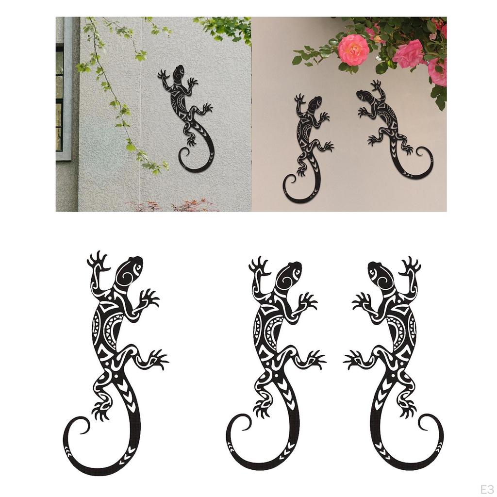 Gecko Eidechse Eisen Wandkunst für Innen und Außen