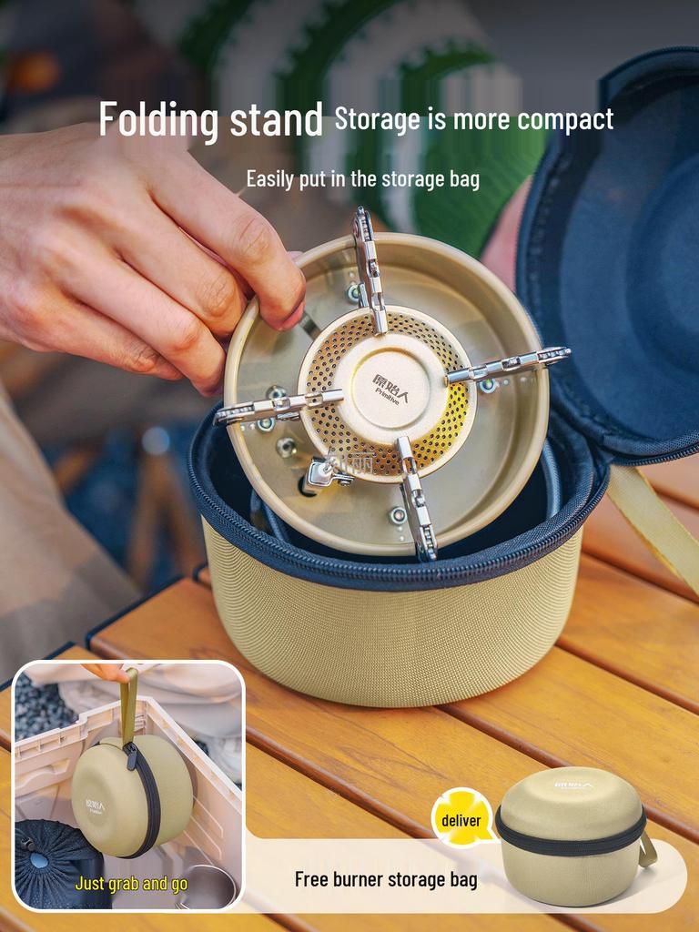 Portable Folding Gas Stove for Outdoor Camping, Tea Making & Boiling Water. Perfect for Camp Cookware.