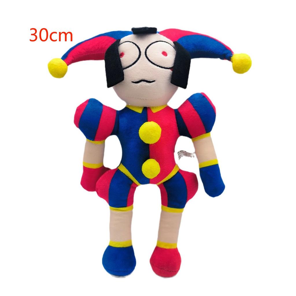New Magical Digital Circus Plush Doll Purple Rabbit Tooth Monster Host Clown Anime Peripheral Doll Suitable For Children Gifts.