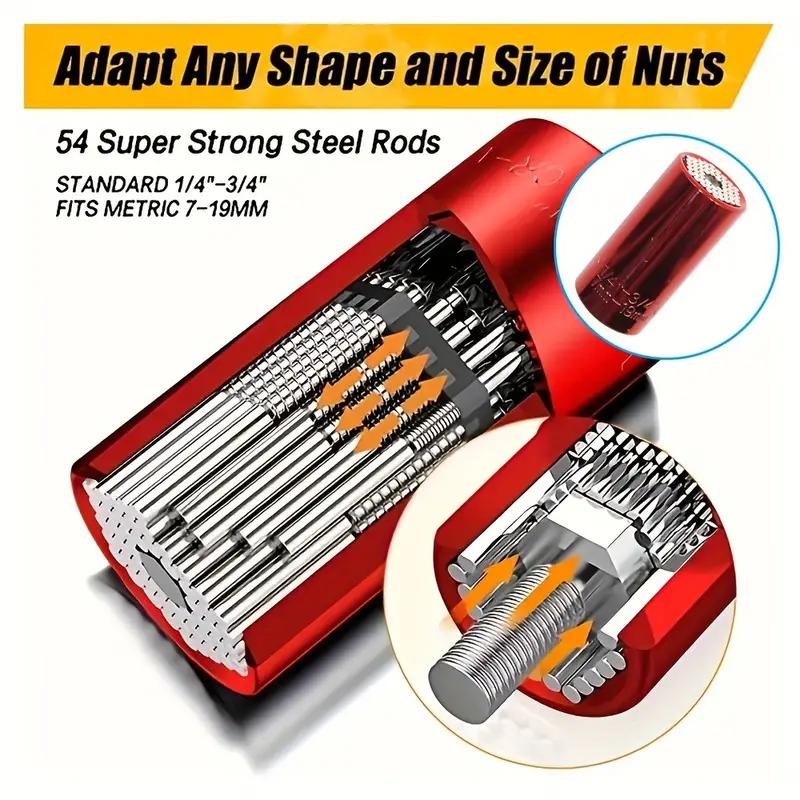 Universal socket wrench set 7-19mm multifunctional universal electric socket tool quick ratchet wrench with 3/8 connecting rod.